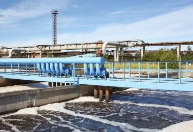 Aeration of wastewater in sewage treatment plant