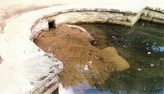Sedimentos en el fondo del rio 