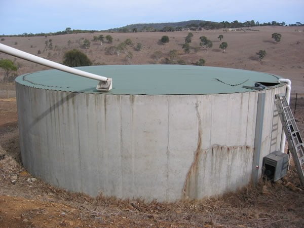 Tanque de concreto