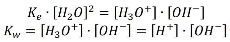 ionización en el agua, química