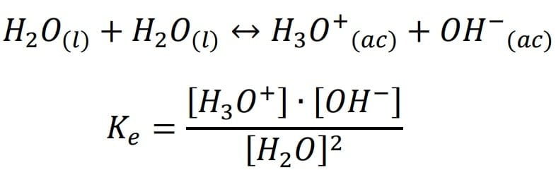ionización, química, agua