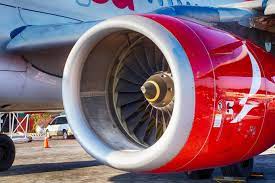 turbina de un avión ingeniería mecánica